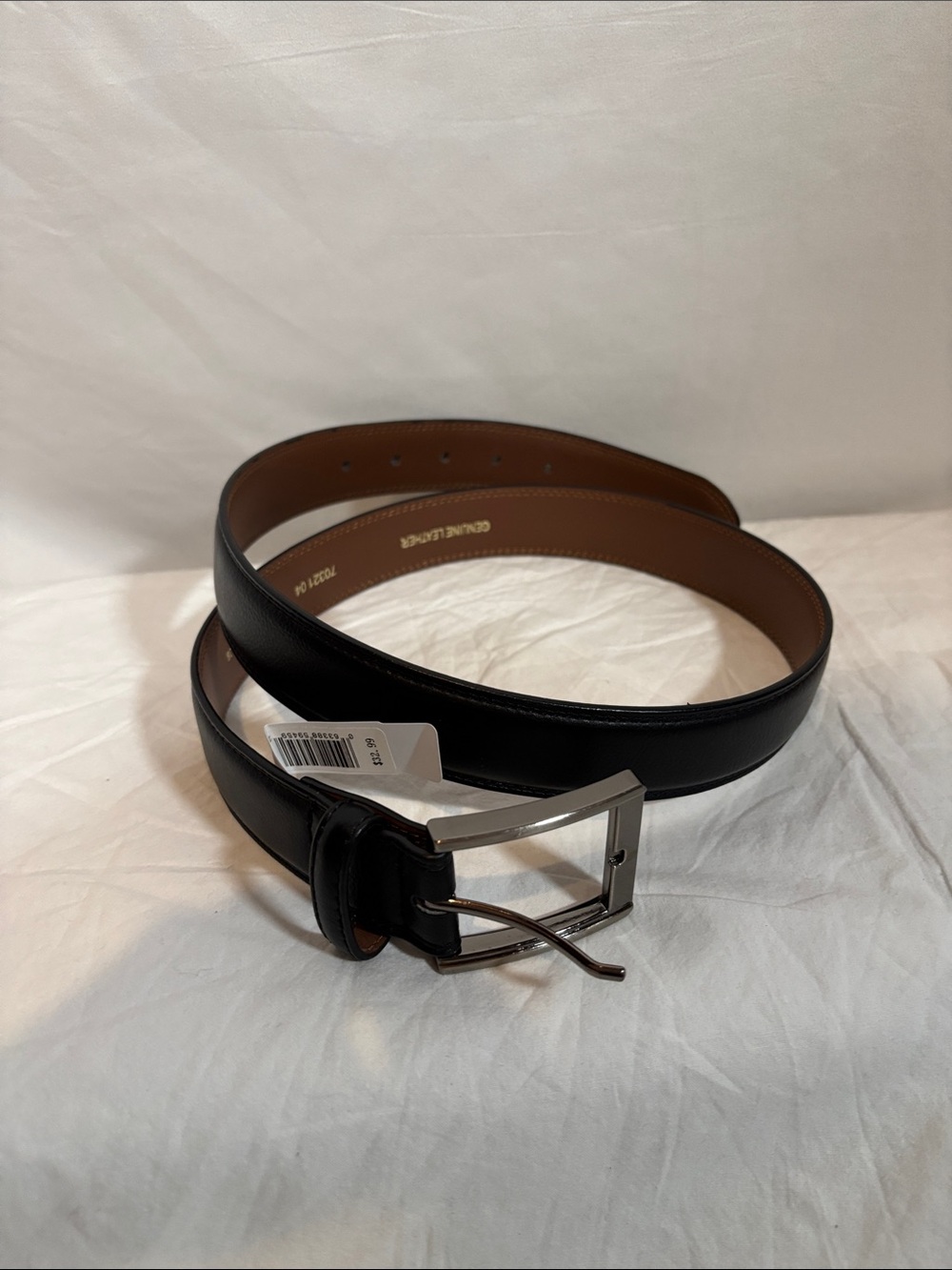 Classic Black Leather Men's Belt size 36